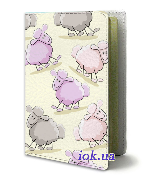 Обложка на паспорт с овечками