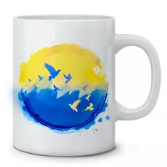Чашка с теплой картинкой - Любовь к Украине