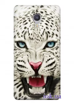 Чехол для Meizu Max - Белый леопард