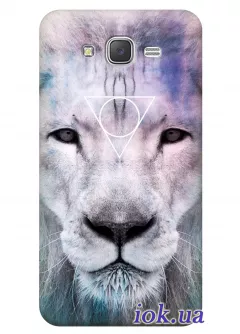 Чехол для Galaxy J7 - Elegant lion