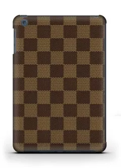 Купить модный чехол с коричневой шахматкой Луи Виттон для iPad Air - LV Brown