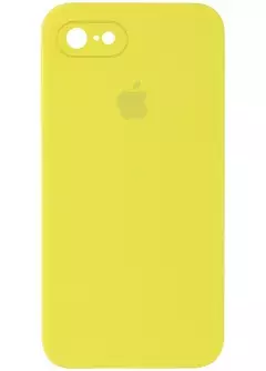 Чехол Silicone Case Square Full Camera Protective (AA) для Apple iPhone 6 / 6S || , Желтый / Bright Yellow