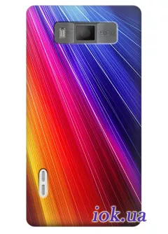Чехол для LG Optimus L7 - Радужные полоски 