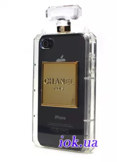 Силиконовый чехол баночка духов Шанель для iPhone 4/4S