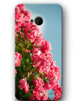 Женский чехол для HTC One с цветочками