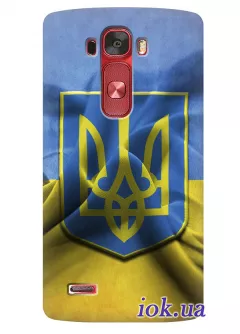 Чехол для LG G Flex 2 - Флаг и Герб Украины