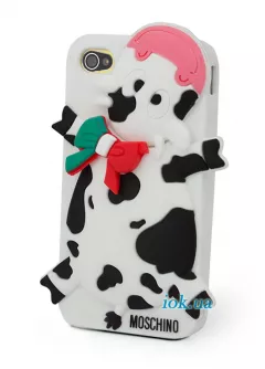 Чехол Москино с коровкой для iPhone 4/4S