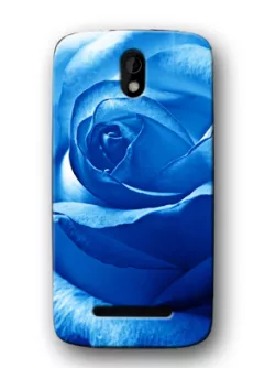 Чехол для HTC Desire 500 / 506e - Синяя роза