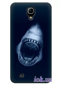 Темный чехол для Galaxy Mega 6.3 с акулой