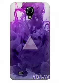 Фиолетовый чехол для Galaxy Mega 6.3 с дымом