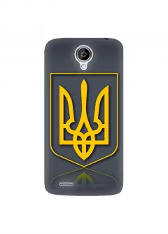 Пластиковый чехол для Lenovo A830 с гербом Украины