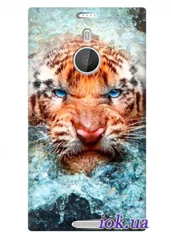 Чехол с тигром в воде для Nokia Lumia 1520