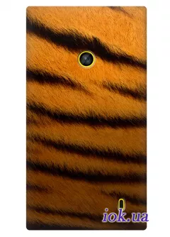 Стильный чехол для Nokia Lumia 520 с тигровым принтом