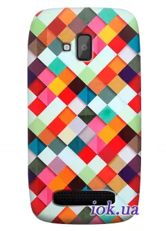 Разноцветный чехол для Nokia Lumia 610 с ленточками