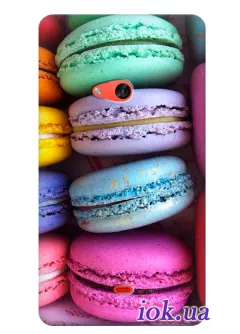 Чехол с разноцветным печеньем для Nokia Lumia 625