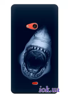 Защитный чехол для Nokia Lumia 625 с акулой