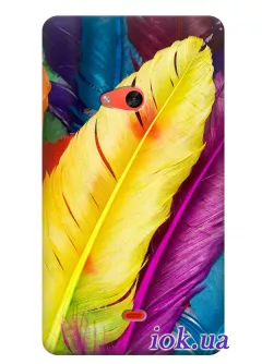 Чехол с перьями для Nokia Lumia 625