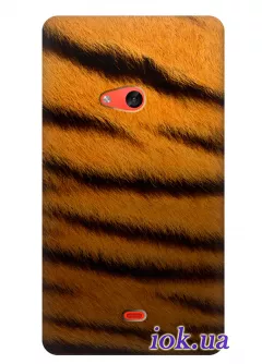 Силиконовый чехол с тигровым принтом для Nokia Lumia 625