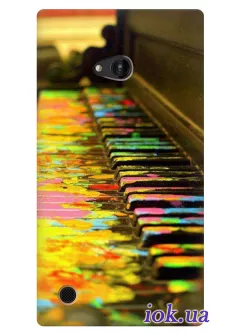 Яркий кейс для Nokia Lumia 720 с пианино