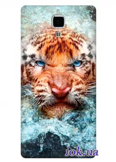 Чехол для Xiaomi Mi4 - Тигр в морской пене