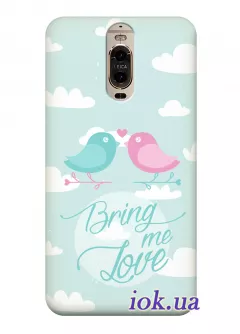 Чехол для Huawei Mate 9 Pro - Романтичные птички