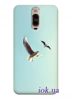 Чехол для Huawei Mate 9 Pro - Белые голуби