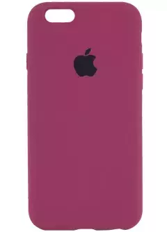 Чехол Silicone Case Full Protective (AA) для Apple iPhone 6 / 6S || , Красный / Rose Red