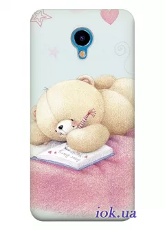 Чехол для Meizu M5 Note - Милый плюшевый мишка