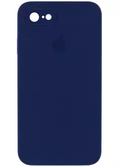Чехол Silicone Case Square Full Camera Protective (AA) для Apple iPhone 6 / 6S || , Темно-синий / Midnight blue