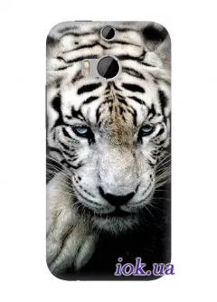 Чехольчик на HTC One M8 - Полярный Тигр