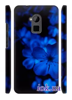 Чехол на HTC One Max - Blue Flowers
