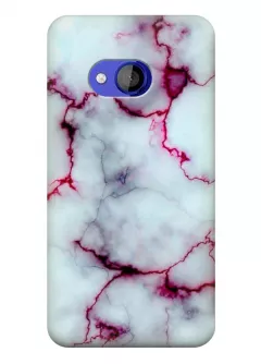 Чехол для HTC U Play - Розовый мрамор
