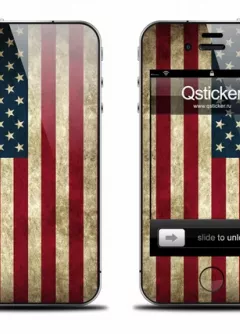 Винил Qstcker на iPhone 4S - флаг США