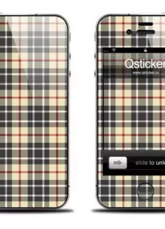 Винил Qstcker на iPhone 4S - Burberry