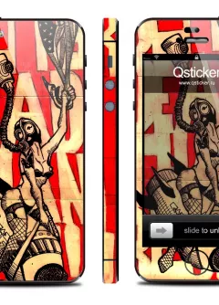 Винил Qstcker на iPhone 5 - Red