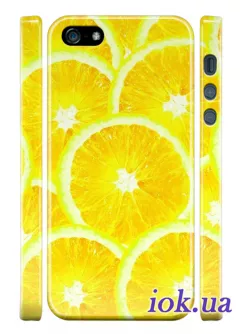 Чехол на iPhone 5/5S - Лимонные дольки
