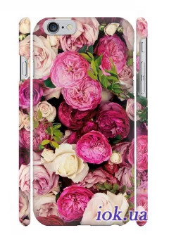 Романтичная накладка для iPhone 6/6S с пионами