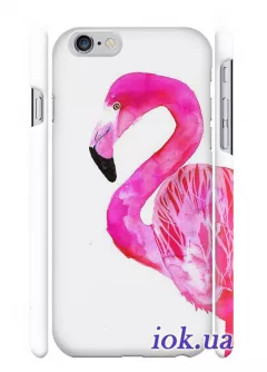 Красивый чехол с фламинго для iPhone 6/6S