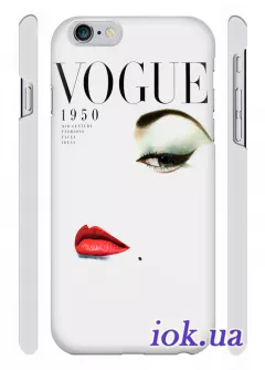 Чехол для iPhone 6 Plus - Девушка с обложки Vogue