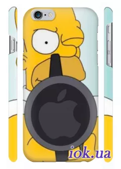 Чехол для iPhone 6 Plus - Гомер с пистолетом