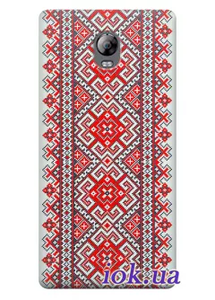 Чехол для Lenovo Vibe P1 - Украинская вышиванка