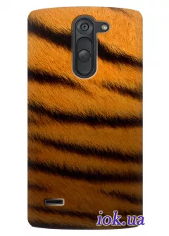 Чехол для LG G3 Stylus Dual - Тигровый принт