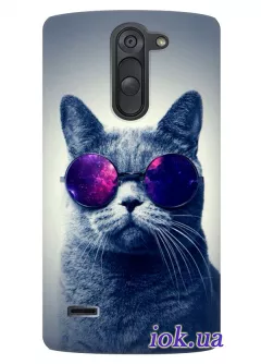 Чехол для LG G3 Stylus Dual - Кот в очках
