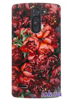 Чехол для HTC Desire 816 - Красные пионы