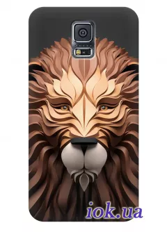 Чехол для Galaxy S5 Plus - Шикарный лев