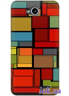 Чехол для LG L70 Dual - Красочные квадраты 