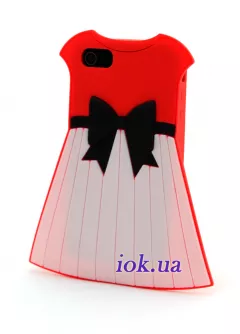 Чехол платье Moschino для iPhone 5/5S, красный
