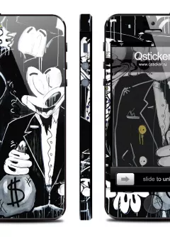 Стикер на iPhone 5 c Микки Маусом от K.Kazantsev - Money