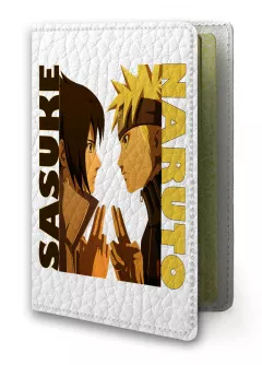 Обложка для паспорта - Наруто и Саске