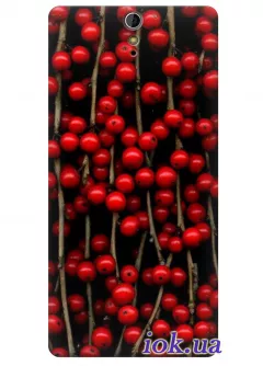 Чехол для Xperia C5 Ultra - Красные ягоды